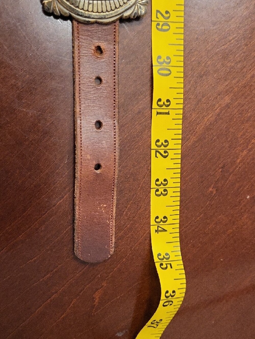 AUTHENTIC Vtg. Lady Nadim Leather Western Concho Belt, Small - Picture 10 of 12
